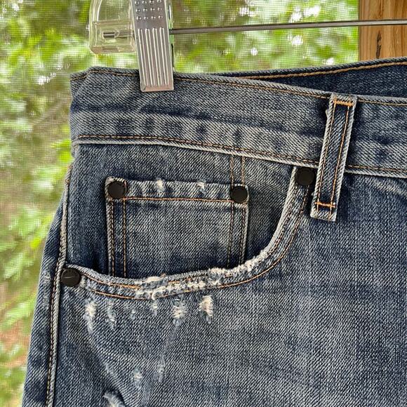 Rag & Bone Women's High Waisted Straight Leg Distressed Jeans Size 27 - Picture 5 of 9